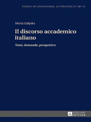 cover image of Il discorso accademico italiano